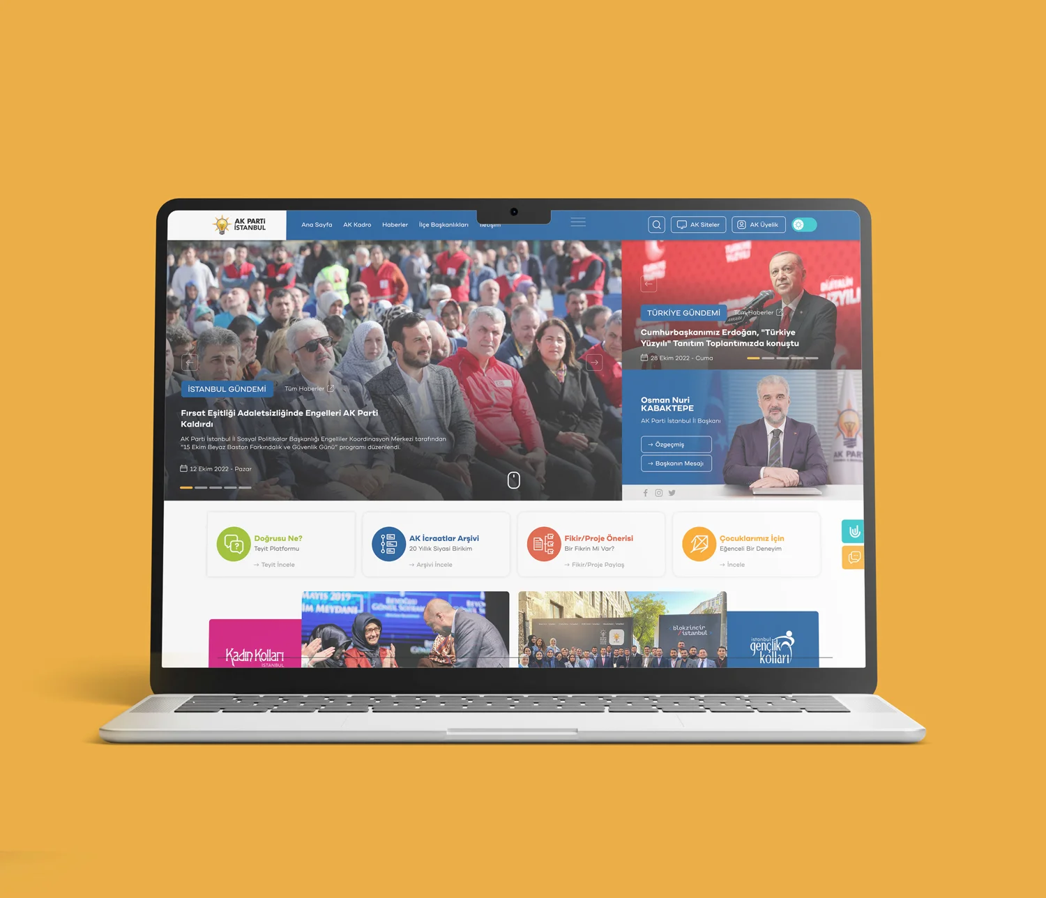 AK Parti Istanbul Provincial Branch Web Platform - Görsel 2