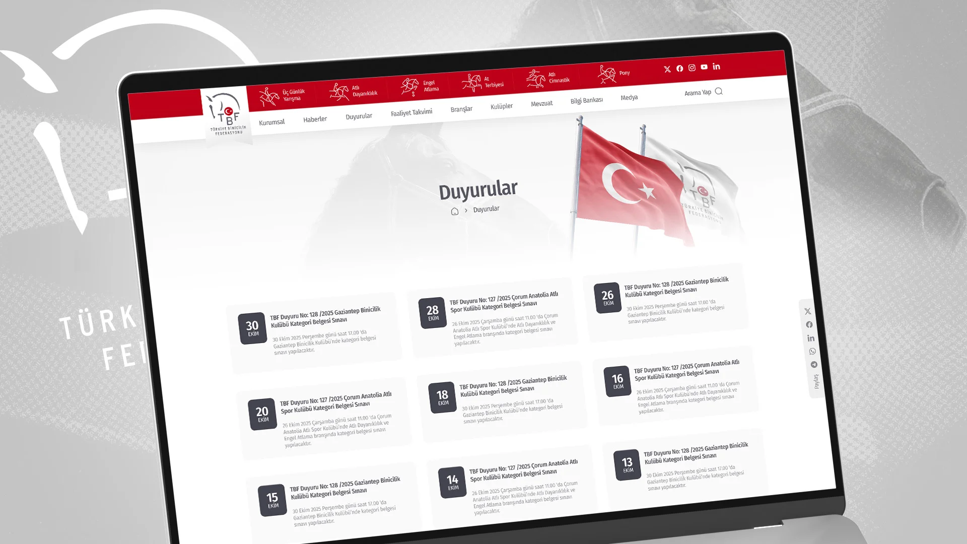 Turkish Equestrian Federation Web Platform - Görsel 3