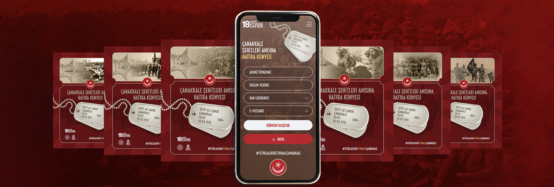 March 18 Gallipoli Martyrs Memorial Dog Tag