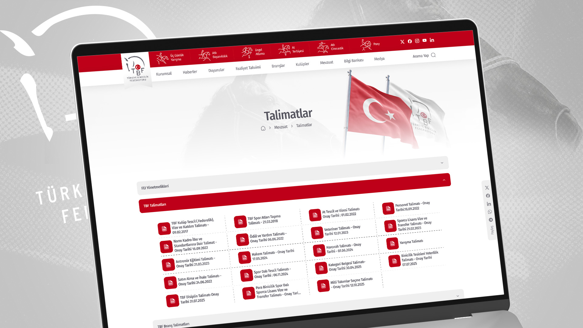 Turkish Equestrian Federation Web Platform - Görsel 2