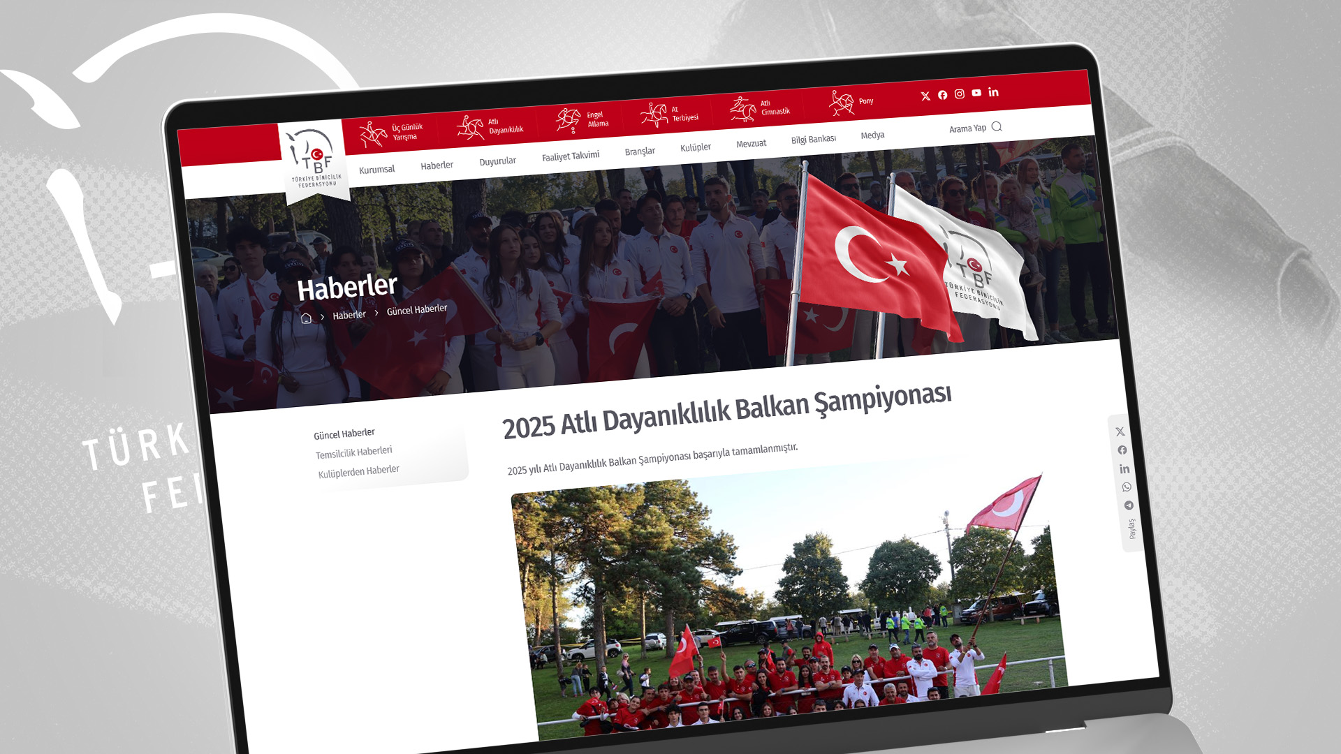 Turkish Equestrian Federation Web Platform - Görsel 1
